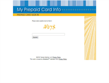 Tablet Screenshot of myprepaid.info